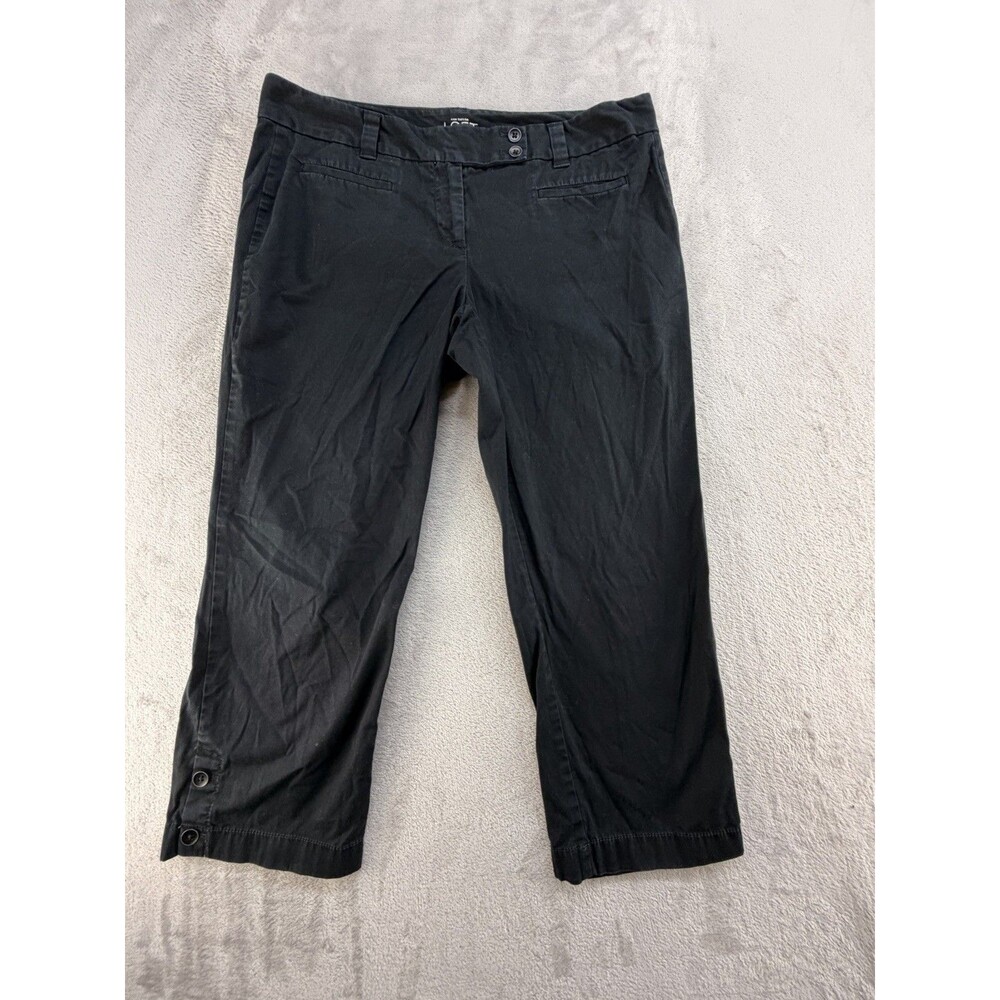 Ann Taylor Loft Original Crop Straight Through Hip & Thigh Women’s Size 10 Black